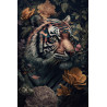 Tableau mural tigre dans la jungle