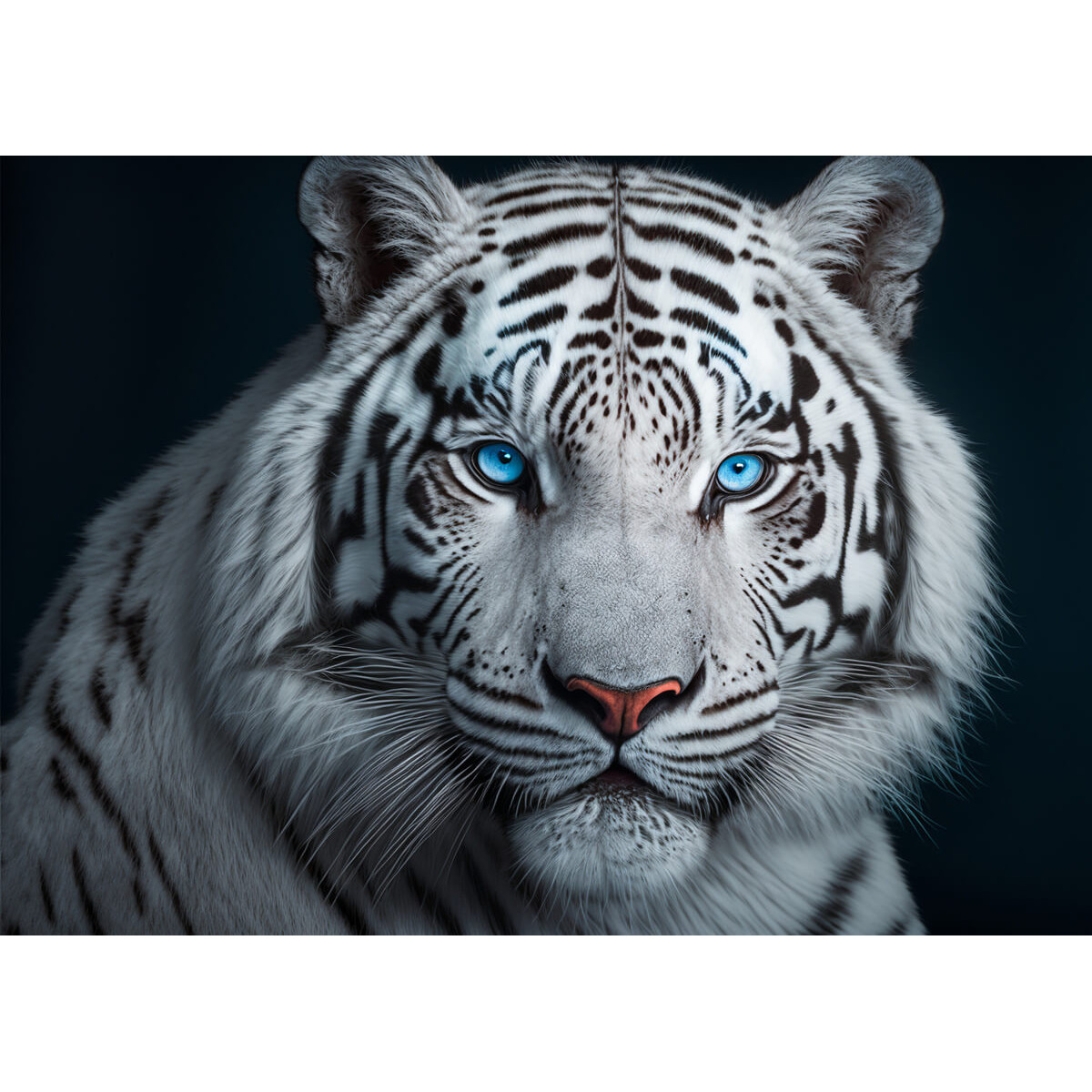 Tableau mural tigre regard saphir Tableau mural tigre regard saphir