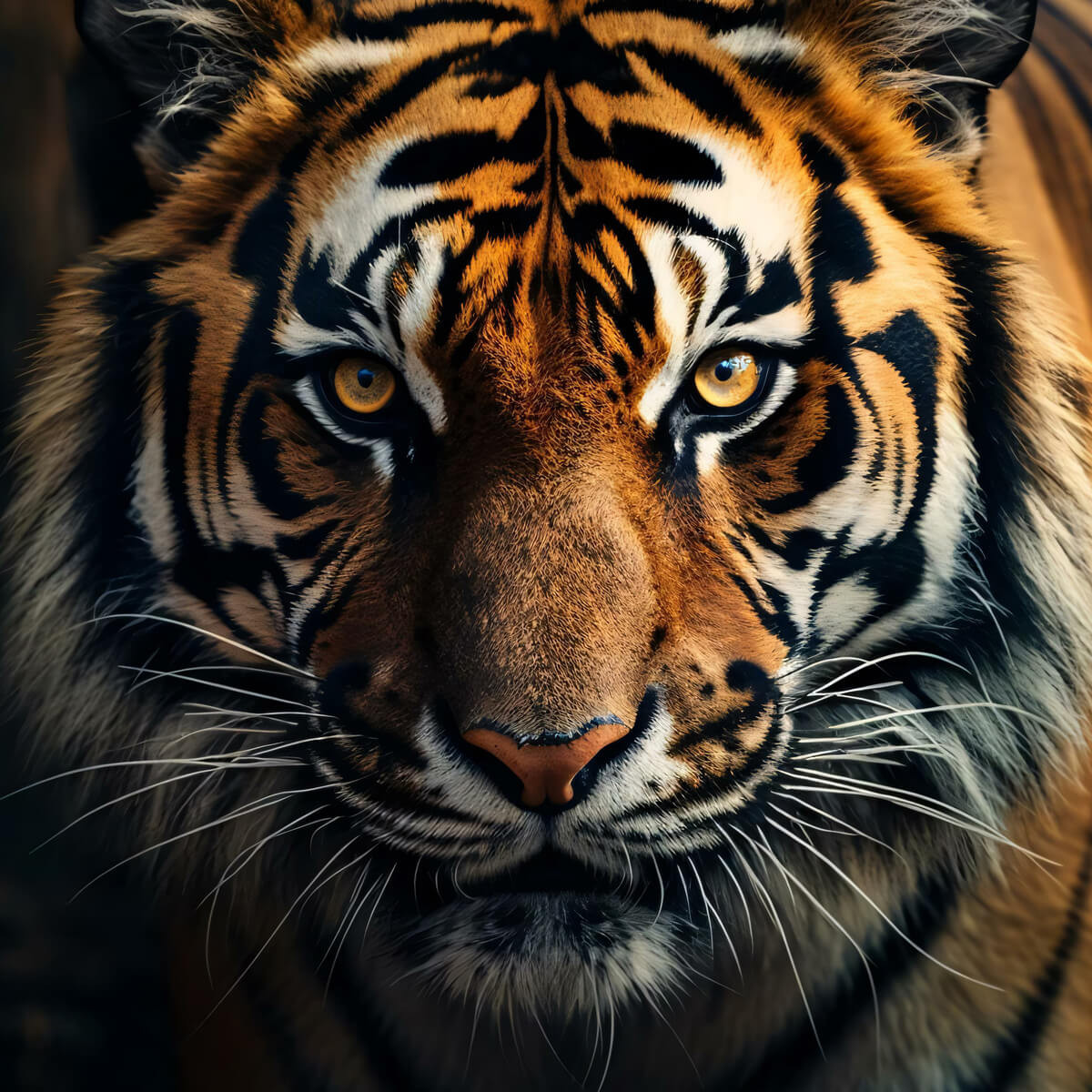 Tableau mural vertical tigre Tableau mural vertical tigre