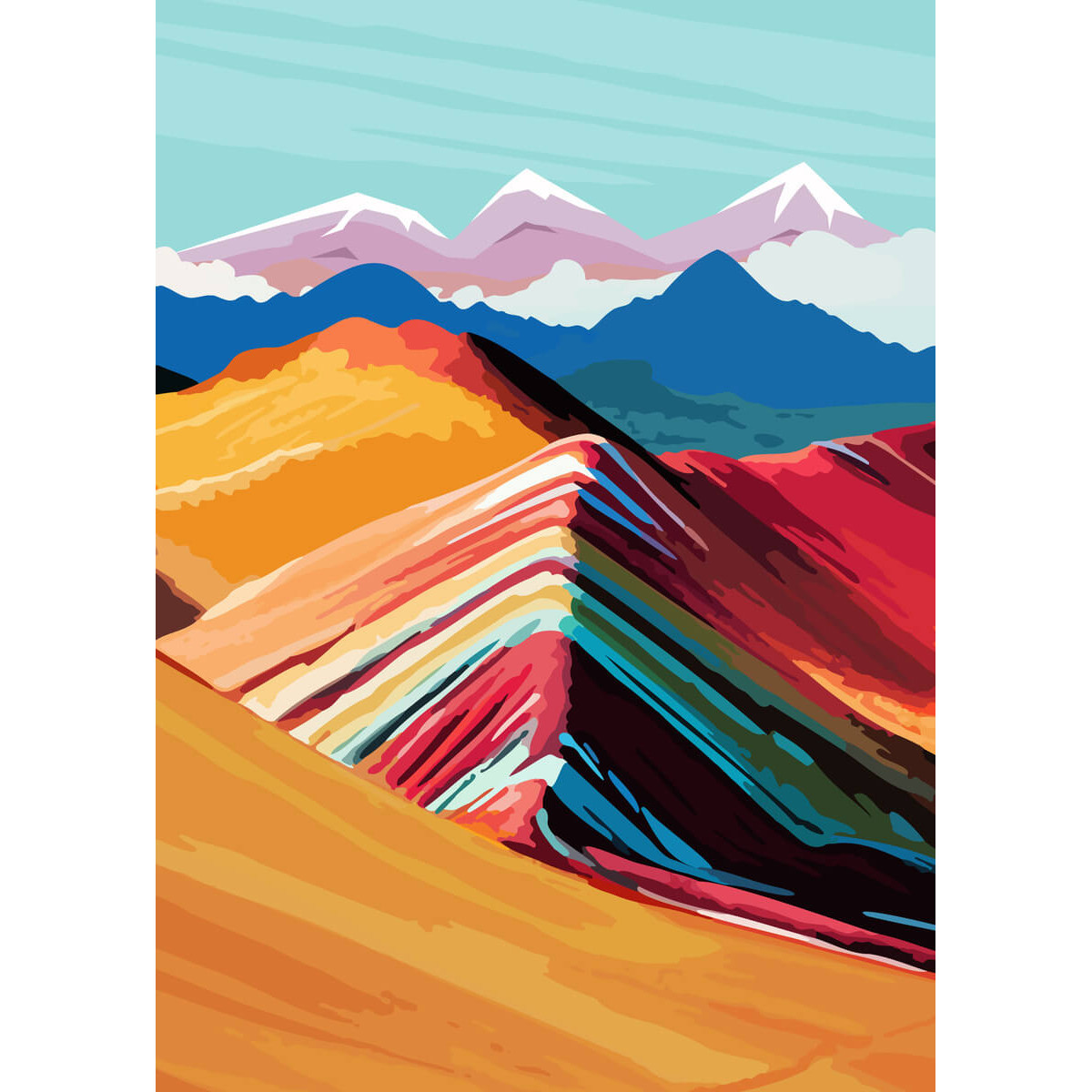 Tableau mural Vinicunca Tableau mural Vinicunca