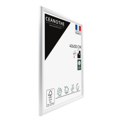 Cadre photo Essentiel exposition blanc 40x50 cm biais