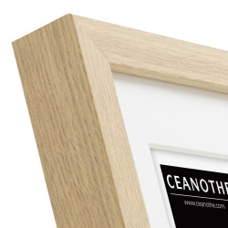 Cadre photo Milan brut 18x24 cm avec passe-partout angle