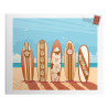 Album photos traditionnel illustration plage surf 120 photos 11,5x15 cm face