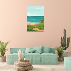 Tableau sur toile illustration Bretagne ambiance