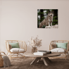 Tableau mural loup  ambiance