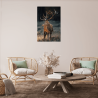 Tableau mural cerf sauvage ambiance