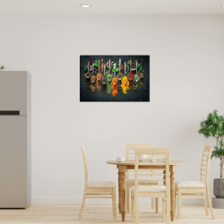Tableau mural cuillères d'épices ambiance