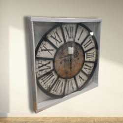 Horloge Charme Industriel 60 cm packaging
