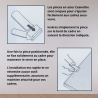 Lot de 6 pinces sous-verre larges acier 4-8 mm infos Lot de 6 pinces sous-verre larges acier 4-8 mm infos