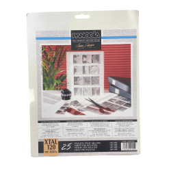 Panodia XTAL120 25 Feuillets Pergamine Pour Negatifs 4 Bandes dos