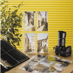 M115 10 feuillets de classement photos 10x15 cm fond transparent ambiance
