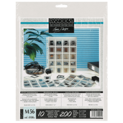 M56 10 feuillets de classement pour diapositives 5x5 cm dos
