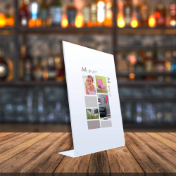 Cadre photo chevalet Cristal Joe 21x29,7 cm ambiance