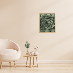 Image encadrée Suculent 30x40 cm baguette en bois FSC ambiance