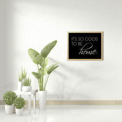 Image encadrée Home 30x40 cm baguette en bois FSC ambiance