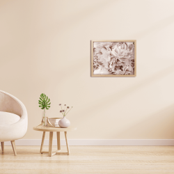 Image encadrée Fleurs 30x40 cm baguette en bois FSC ambiance