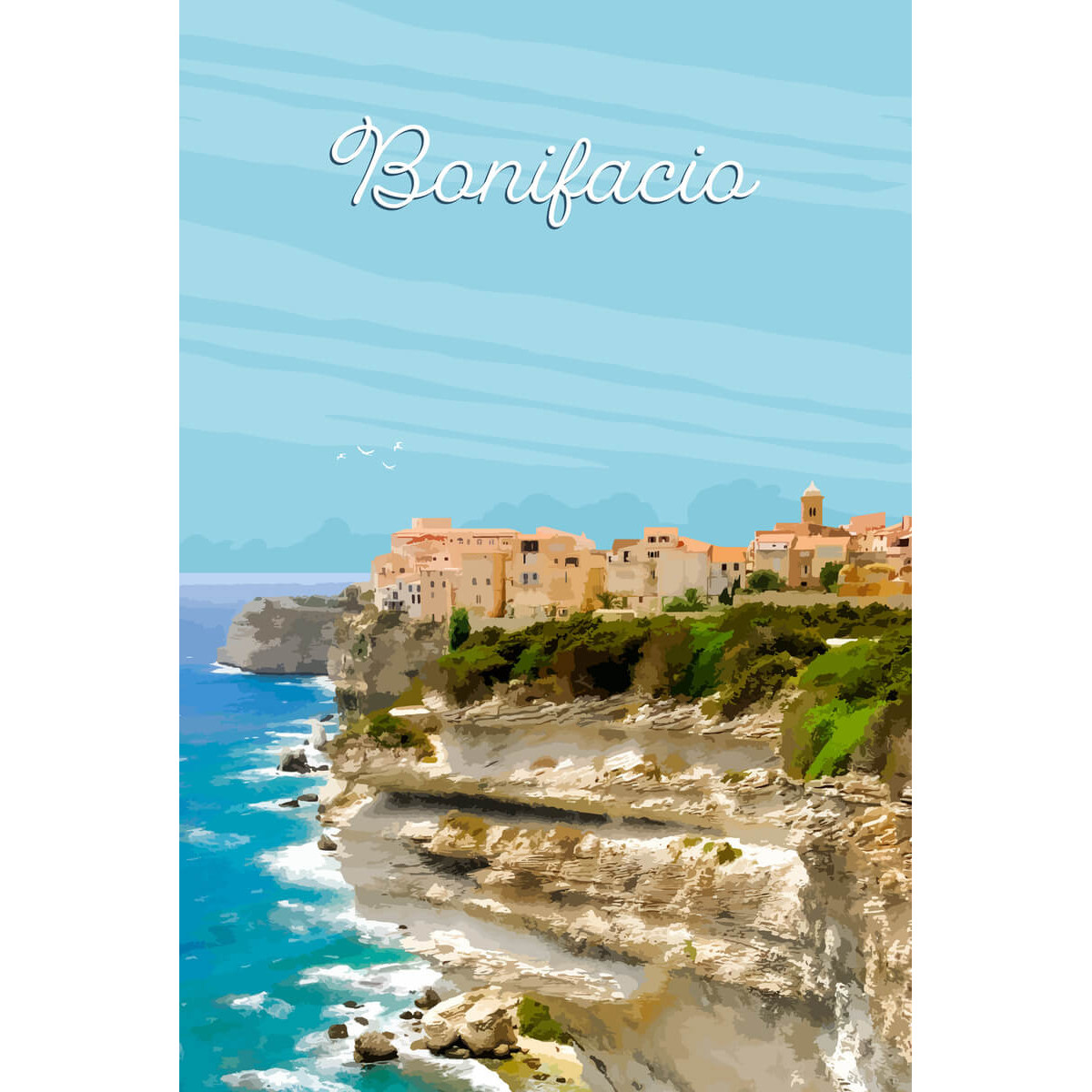 Tableau mural illustration Bonifacio