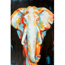 Tableau mural éléphant coloré