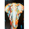 Tableau mural éléphant coloré