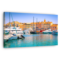 Tableau sur toile port de Saint-Tropez