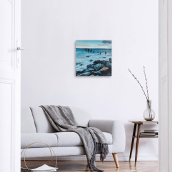 Tableau mural au calme 30x30 cm mise en ambiance