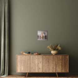 Tableau mural bouquets 30x30 cm mise en ambiance