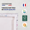 Tableau sur toile détails dos