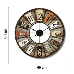 Horloge Loft color 60 cm