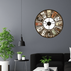 Horloge Loft color 60 cm