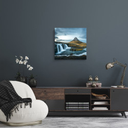Tableau mural évasion nordique 30x30 cm mise en ambiance