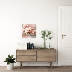 Tableau mural fleur de cerisier 30x30 cm mise en ambiance