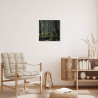 Tableau mural forêt naturelle 30x30 cm mise en ambiance