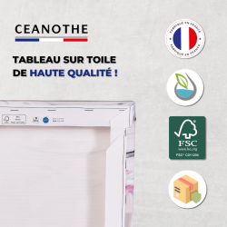 Tableau sur toile détails dos