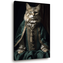 Tableau mural chat vintage