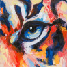 Tableau mural œil de tigre