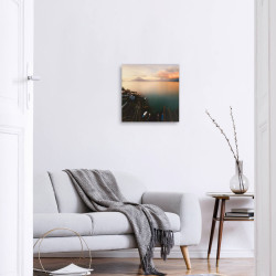 Tableau mural quiétude 30x30 cm mise en ambiance