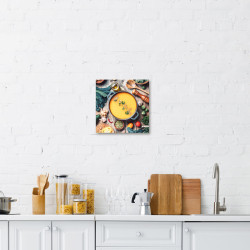 Tableau mural velouté 30x30 cm mise en ambiance