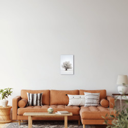 Tableau mural arbres enneigés 30x45 cm mise en ambiance