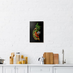 Tableau mural carottes 30x45 cm