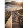 Tableau mural escalier pour la plage