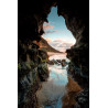 Tableau mural grotte de plage