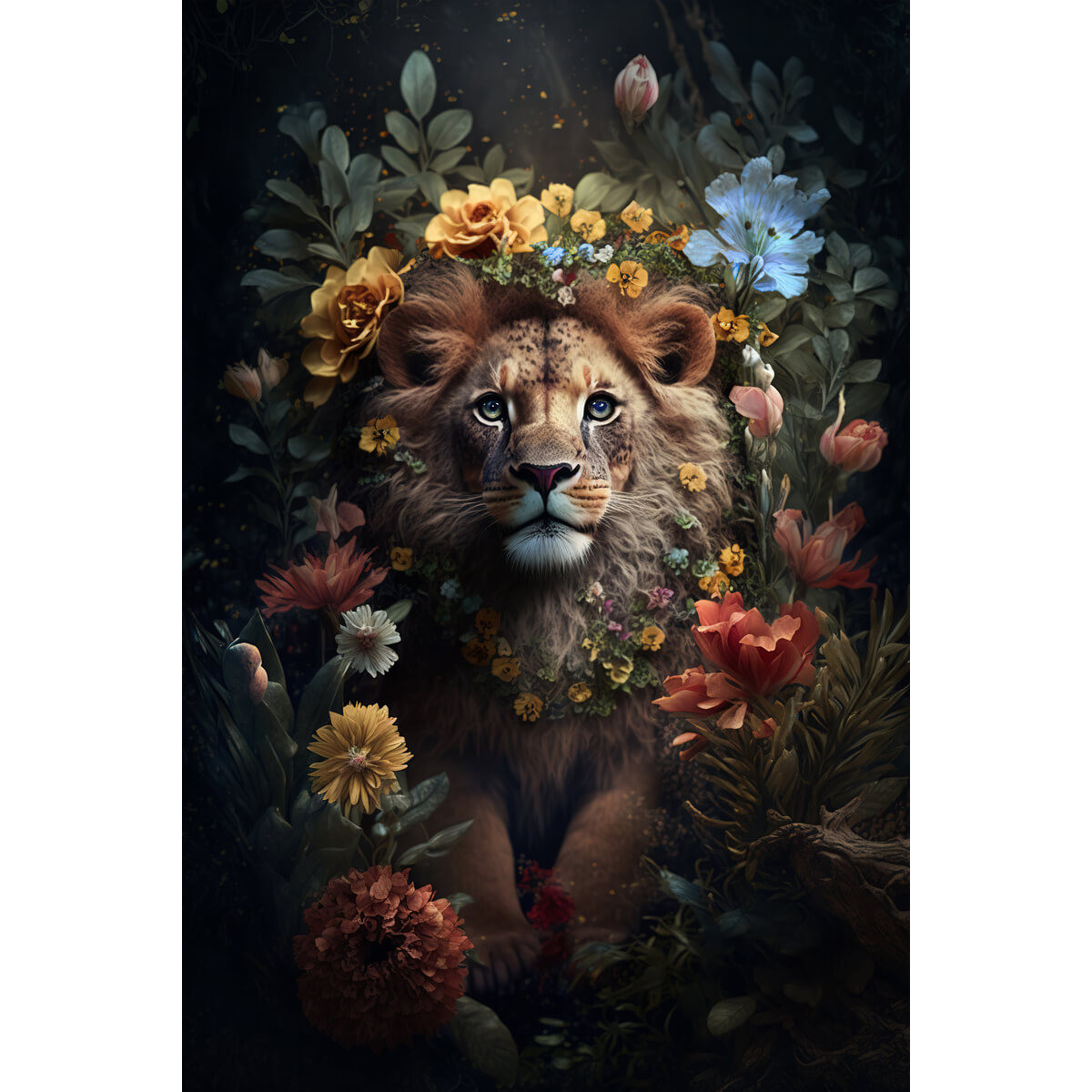 Tableau mural jeune lion Tableau mural jeune lion