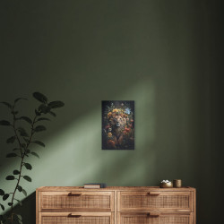 Tableau mural jeune lion 30x45 cm