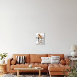 Tableau mural reflet renard 30x45 cm