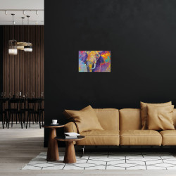Tableau mural éléphant 30x45 cm