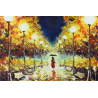 Tableau mural peinture rue