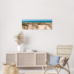 Tableau sur toile accès plage 30x97 cm