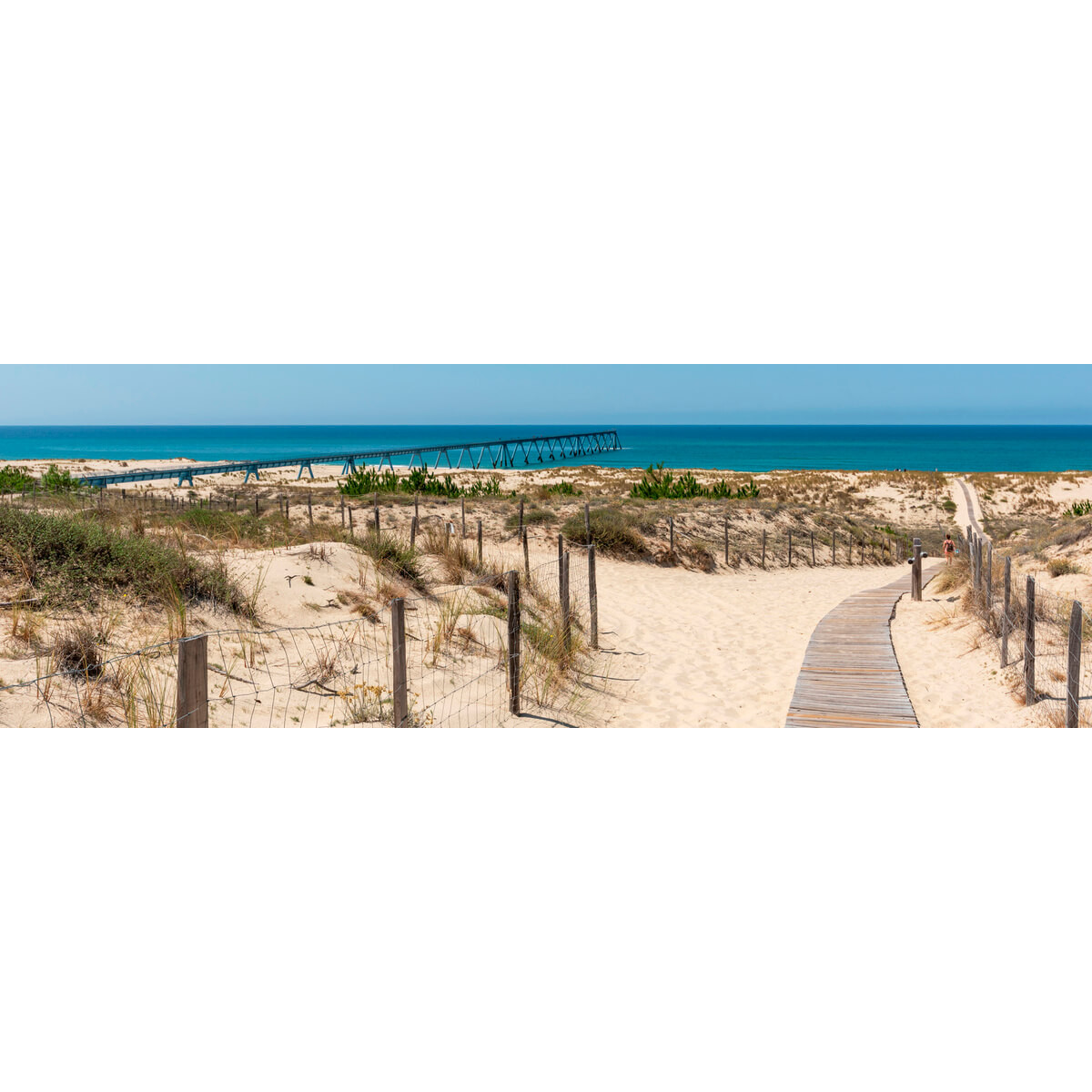 Tableau sur toile accès plage