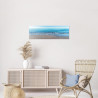 Tableau sur toile blue sea 30x97 cm