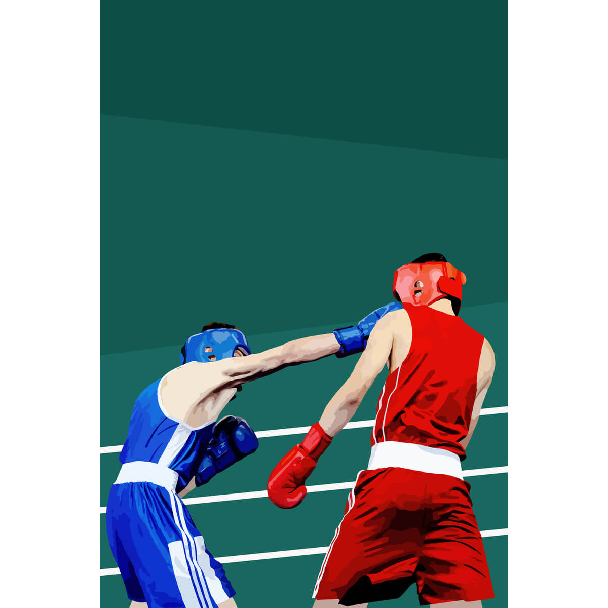Tableau sur toile boxe Tableau sur toile boxe